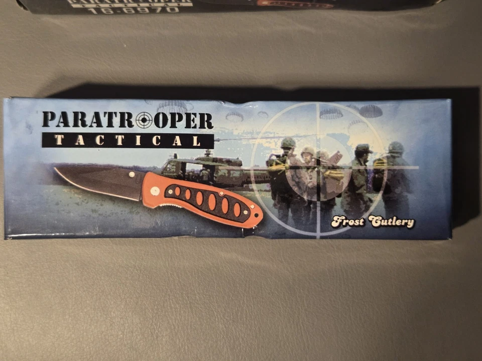 Cuchillo táctico Frost Cutlery Paracaidista 16-697O NUEVO EN CAJA JUEGO DE 4 Foto 2 de 4