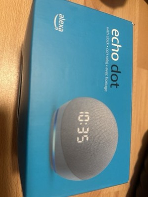 Amazon Echo Dot (4. Generation) mit Uhr - Alexa - Grau - NEU & OVP -