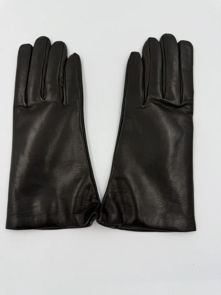 Difícil de Encontrar Guantes Sermoneta Italianos Cachemira Forrados Camel Brn Cuero Guantes Talla 8 NUEVO Foto 3 de 4