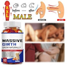 Male Enhancement Gummies Booster  Thicker Last Longer Stronger Bigger 60 Gummy