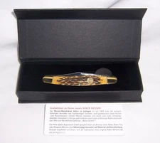 Boker Tree Stockman Germany Pocket Knife 4" Brown Jigged Bone 3 Blade 110726 NEW