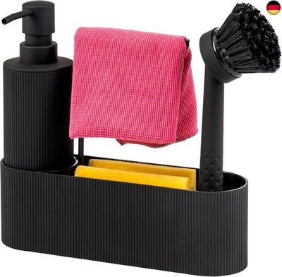 eluno Spülbecken Organizer mit Soft-Touch Oberfläche für Küche & Bad, Spü