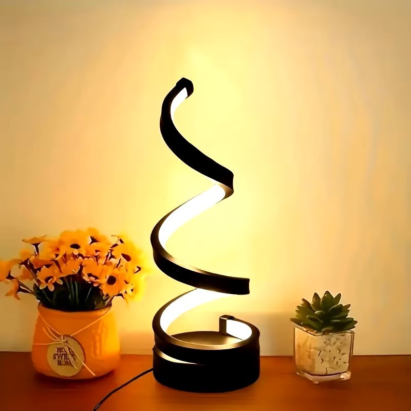 Lampe spirale LED dimmable à intensité variable avec alimentation USB