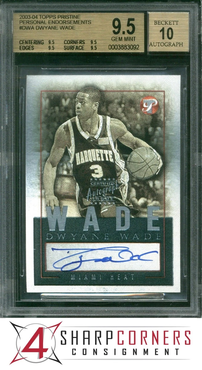 Topps Dwyane Wade Basketball Autographed Sports Trading Cards