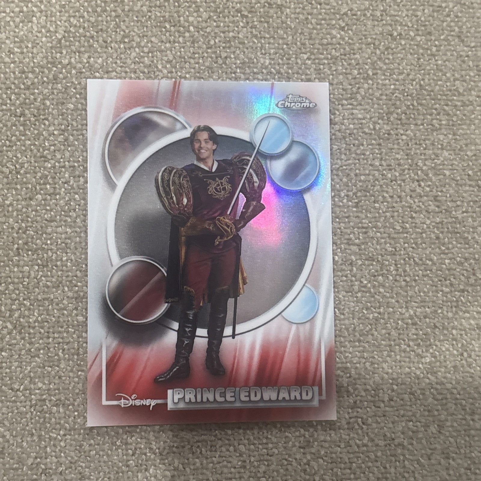 2026 Topps Chrome Disney Prince Edward Refractor Enchanted