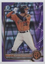 2022 Bowman Chrome Prospects Purple RayWave Refractor 74/250 Adrian Sugastey 6fs