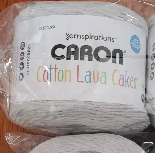 Yarnspirations Caron Cotton Lava Cakes Smoke Yarn 8oz 1 skein  - product listing photo