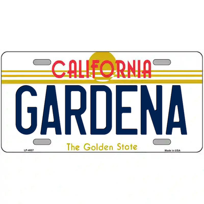 Gardena California Metal Sign