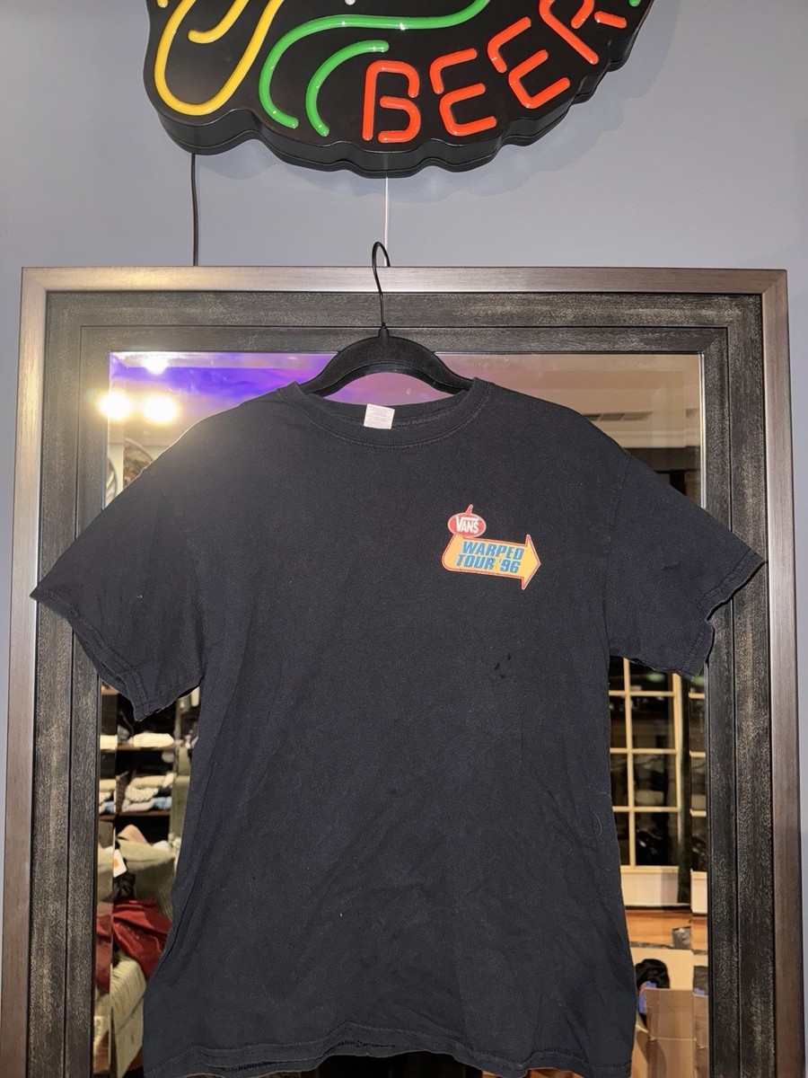 Vintage Vans Warped Tour '96 T-Shirt – Black Concert Band Tee
