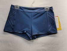 NWT Capezio Warrior Dance Shorts Cross-Strap Side Panels Waistband Straps Large