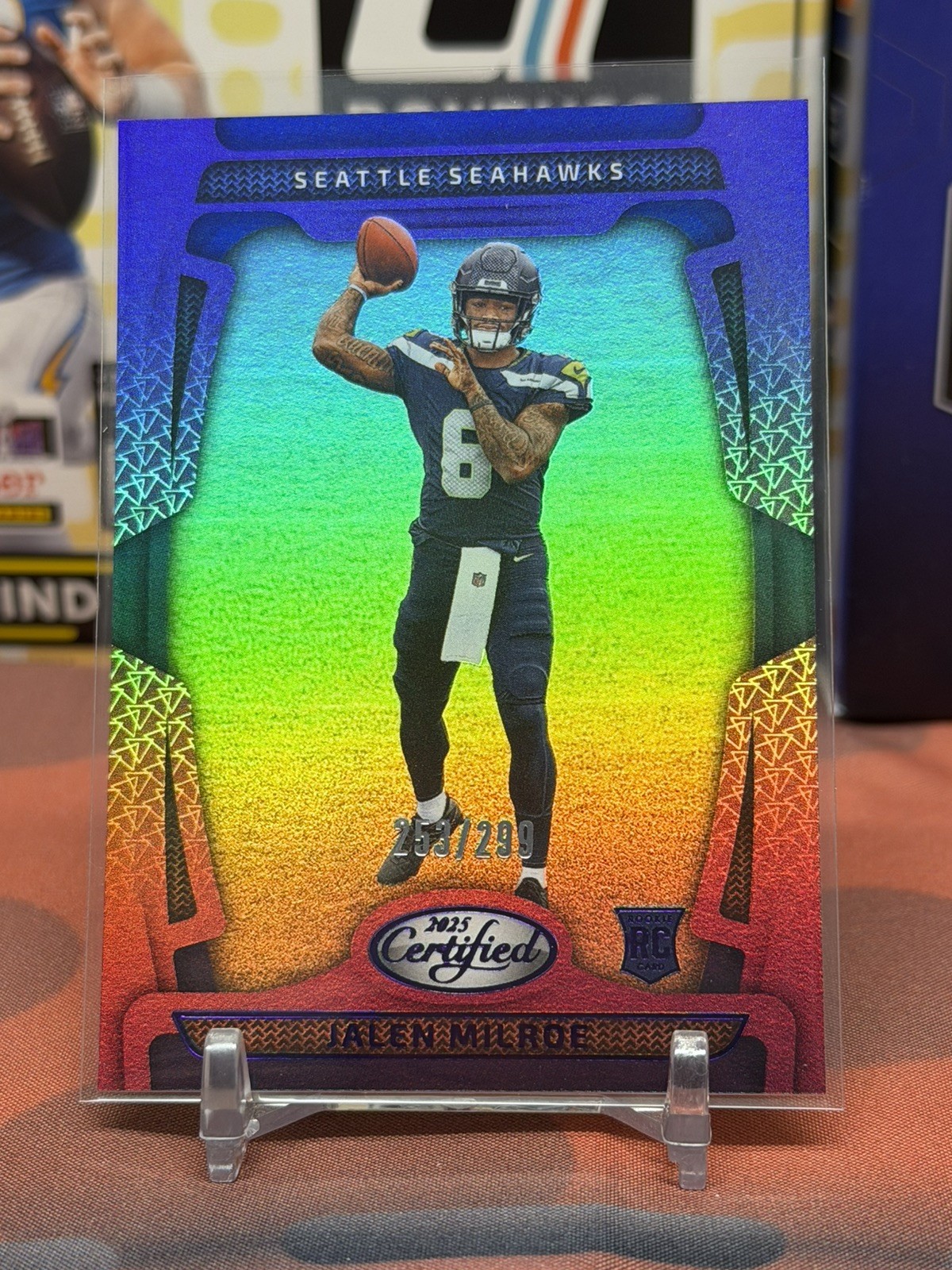 🔥 Jalen Milroe (RC) Mirror Purple /299 🔥 2025 Panini Certified - Rookies #155