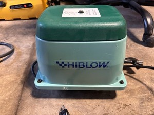 Hiblow HP-100LL pond aerator with double diffuser