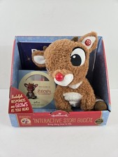 Hallmark Christmas Rudolph Red Nosed Reindeer Interactive Story Buddy Book Read