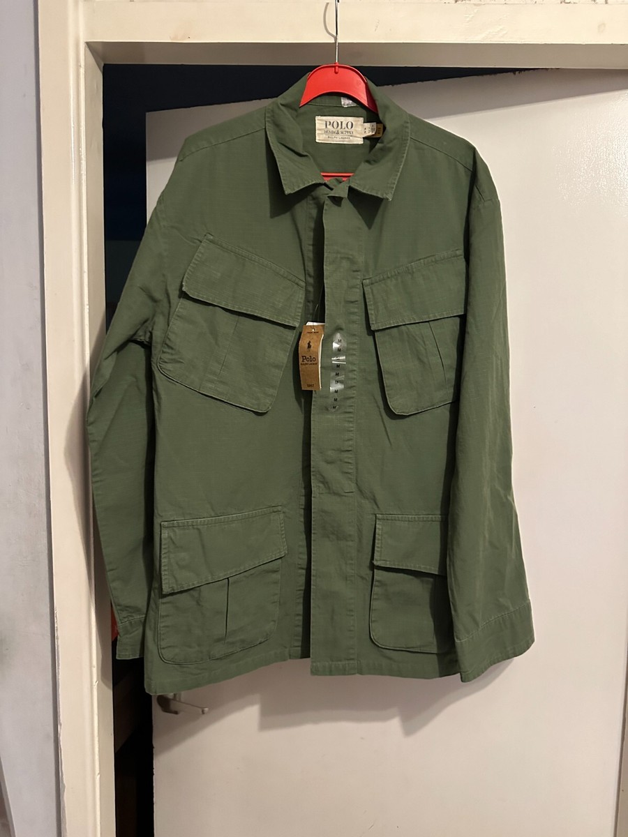 Polo Ralph Lauren Men's Military Green Khaki Jungle Ripstop
