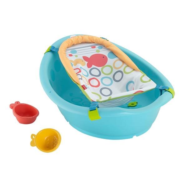 Details About Fisher Price Bath Tub Baby Sling Cradle Toys Newborn Toddler Seat Bathing Water