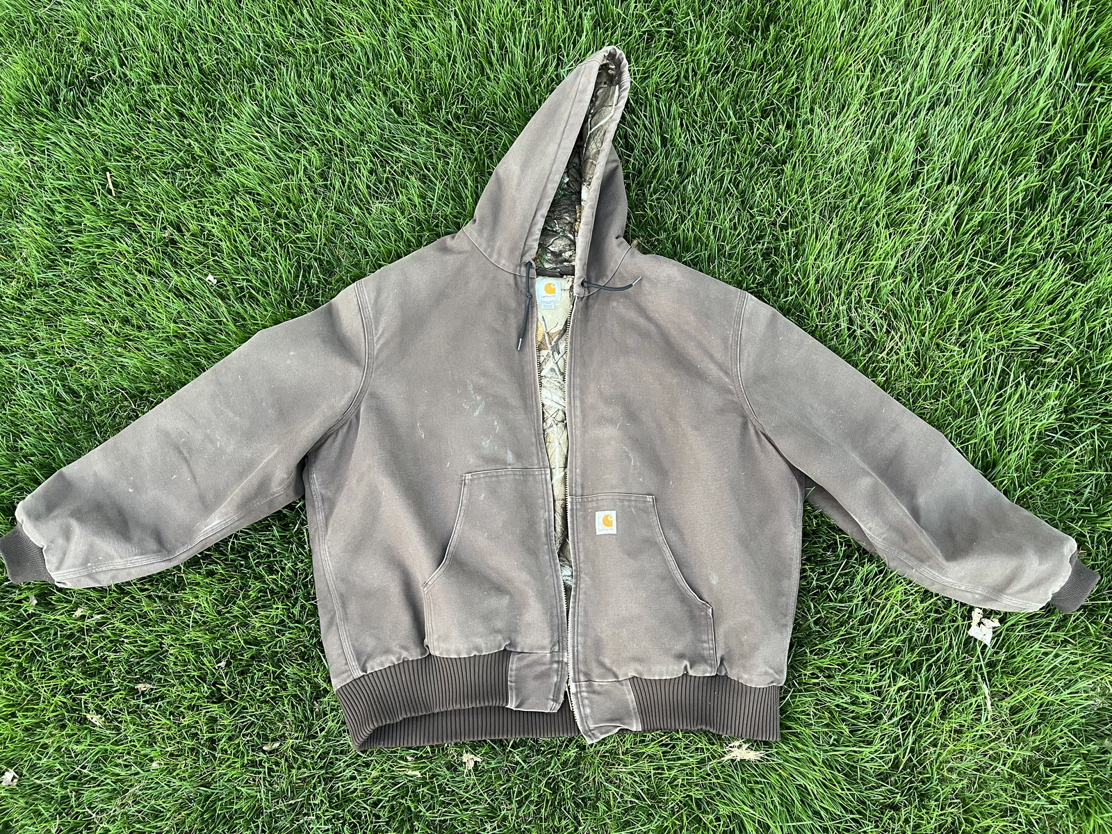 Carhartt 101074 201 Realtree Camo Quilted Flannel Lined Huntsman Active Jack 2XL