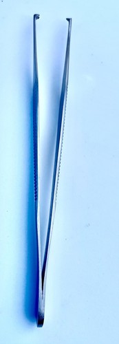 ADSON KOCHER 4.5"TWEEZER 1/2 RAT TEETH TIP FORCEP PLIERS GERMAN STAINLESS STEEL - Picture 3 of 3