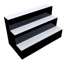 3 Tier Liquor Bottle Display Shelf 24" 7 Color LED Lighted Back Bar Décor