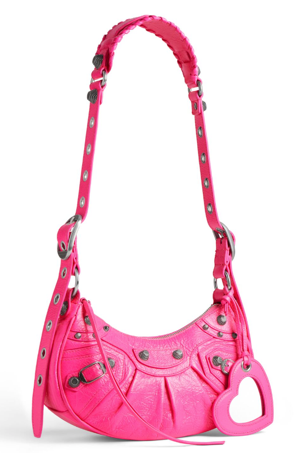 NEW - BALENCIAGA LE CAGOLE XS SHOULDER BAG - HOT PINK - SOLD OUT
