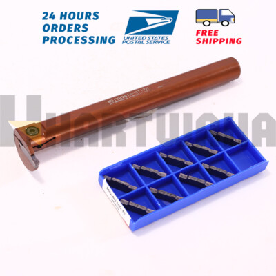 Lathe Grooving Cut-Off Tool Holder Boring Bar Grooving Inserts MGMN300-M 10PCS