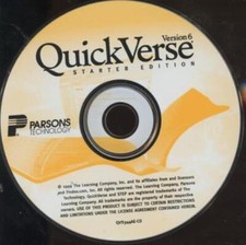 QuickVerse 6 Starter Edition PC CD Bible research reference study illustrations 