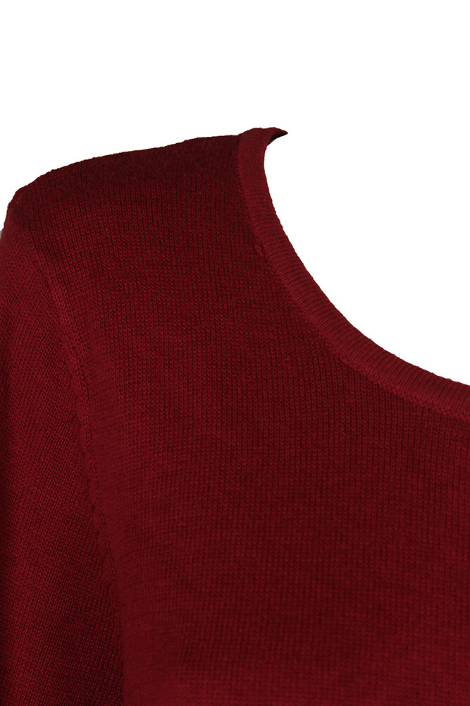 Style Co Womens Scalloped Hem Ribbed Sweater Blue Size Small main image 1