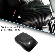 Auto Carbon fiber look Central armrest storage box Cover For Honda Accord 2023+