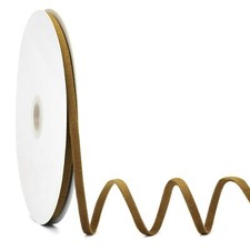 Khaki Velvet Ribbon Double Faced 1/4 Inch x 20Yd Great for Christmas Wedding ...