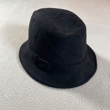Vintage Dobbs Fifth Avenue Fedora Hat Mens 7 1/8 Black Wool New York Detective