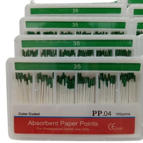 10 Packs Dental Endodontics Absorbent Paper Point Taper 0.04 35# 100pcs/pack - Image 2 of 4