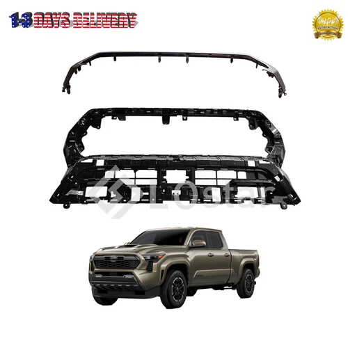 Front Grille Holder Bracket Shell W/ Surround Strip For 2024-2025 Toyota Tacoma