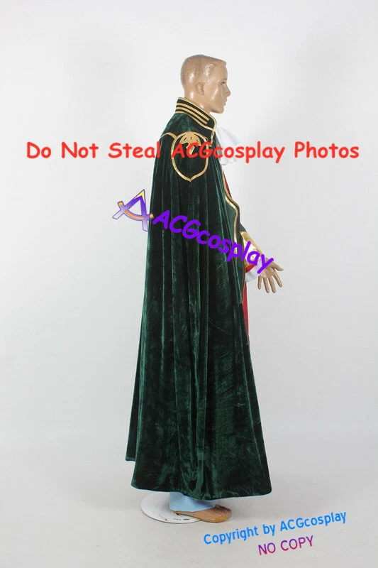 Disfraces Cosplay Cazador de Vampiros D Meier Link con capa de terciopelo verde oscuro Foto 2 de 4