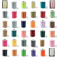 1 Roll 1.0mm Korean Waxed Polyester Cord Jewelry Making Cord Craft Colors Choice
