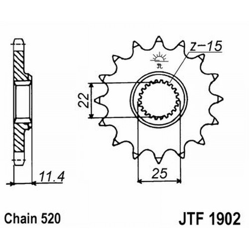 A50190216 JT - PIGNONE JT 1902 z16 - Foto 2 di 3