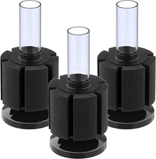 3 Pack Aquarium Sponge Filter Quiet Betta Fry Shrimp and Small Fish Foam Filter 
