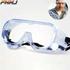 New 1pr Anti-fog Safety Goggles, Protective Goggles, Wide Field, Adjustable