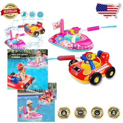 Durable Vinyl Pool Floats for Toddlers - Princess Yacht & Fire Truck Designs