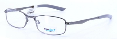 BLUESURF S697 COL 20 Dark Gunmetal Womens Rectangular Eyeglasses 50-17-135