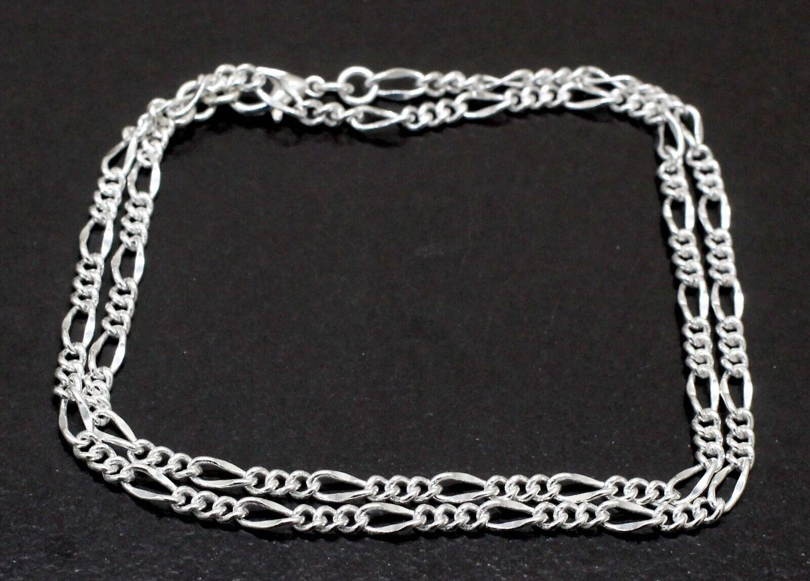 925 Sterling Silver Handmade Jewelry Beautiful Adorable Chain Necklace -20-22"