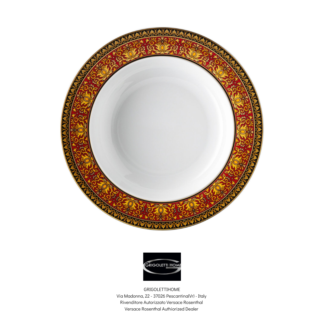 Versace Rosenthal - Medusa Red - Soup Plates 22 cm - Retailer