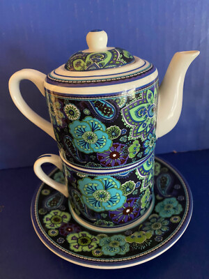 Vera Bradley Barnes & Noble Tea For One Blue Rhapsody