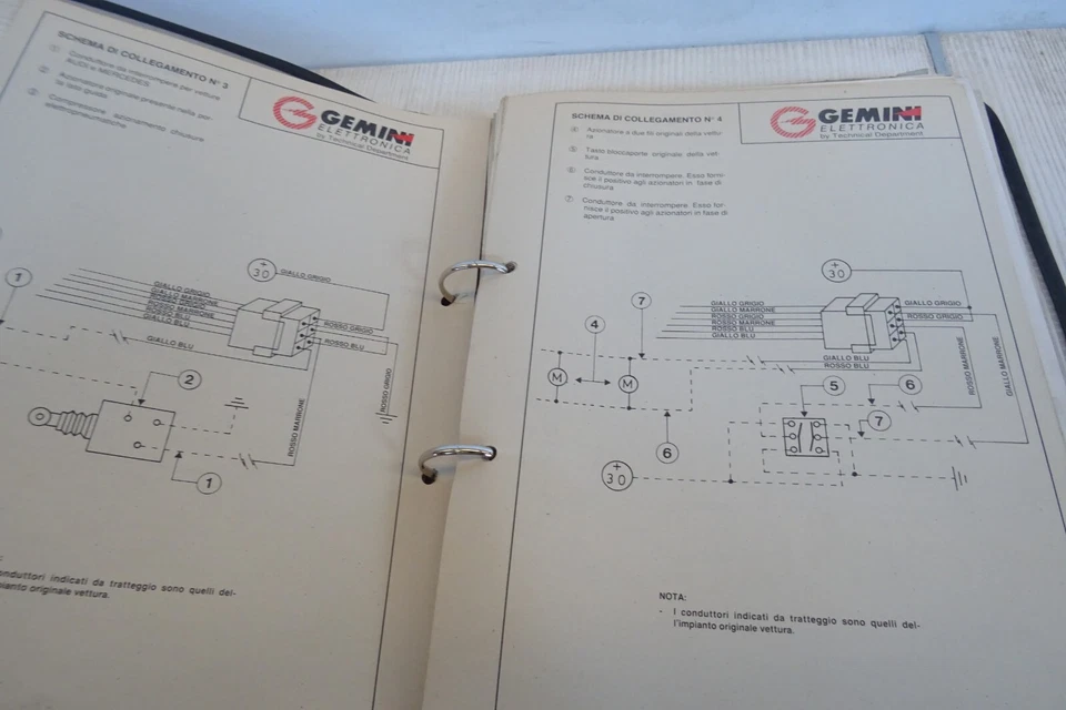 manuale allarme Gemini service allarm car Maserati Lancia Ferrari Porsche - Immagine 4 di 4