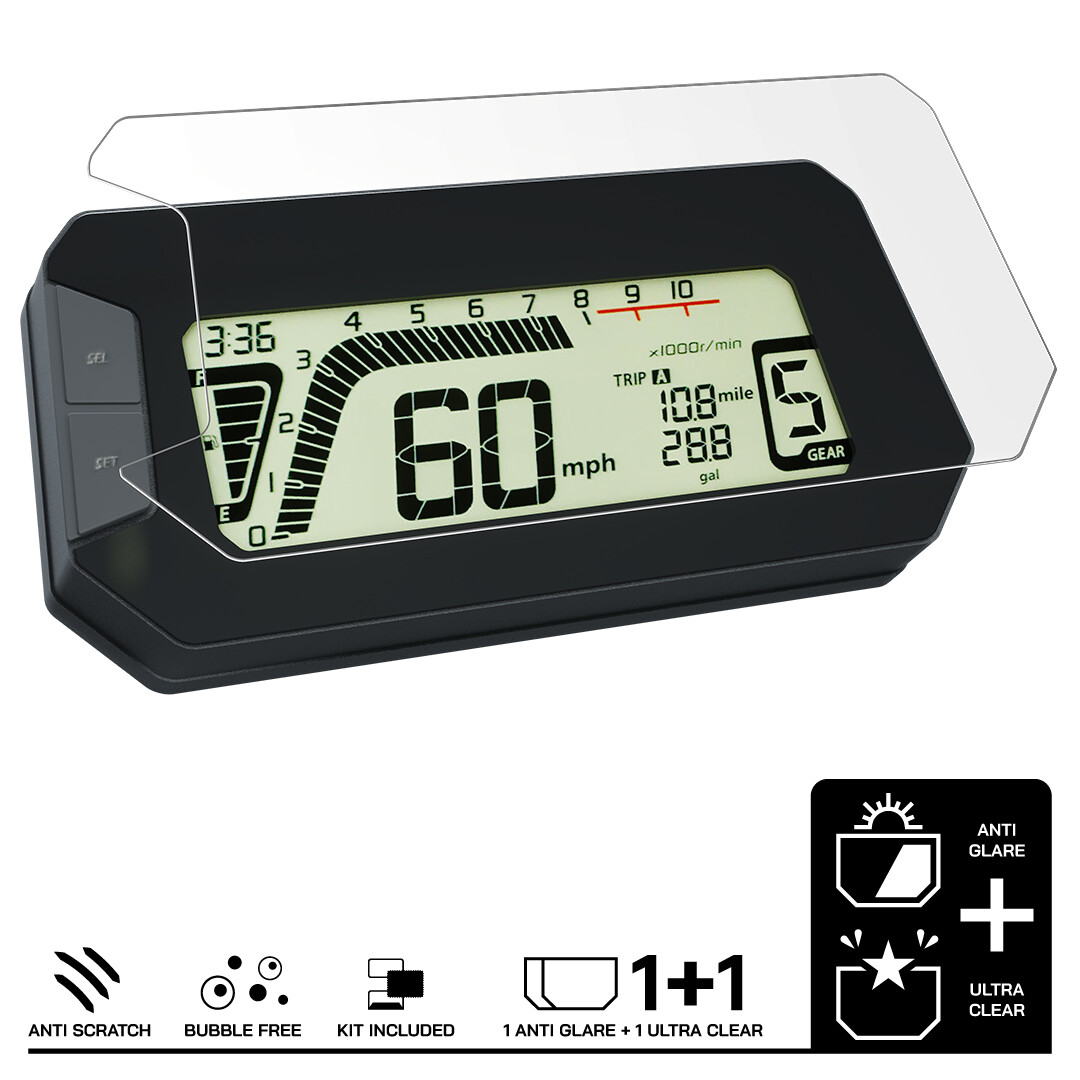 Pellicola Proteggi Schermo Per Cruscotto Kawasaki Z900 - Trasparente E Anti-Riflesso - Foto 11