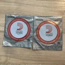 D'Addario LE022PB  Phosphor Bronze Wound Loop End Single String, .022 - 2 Sets!!