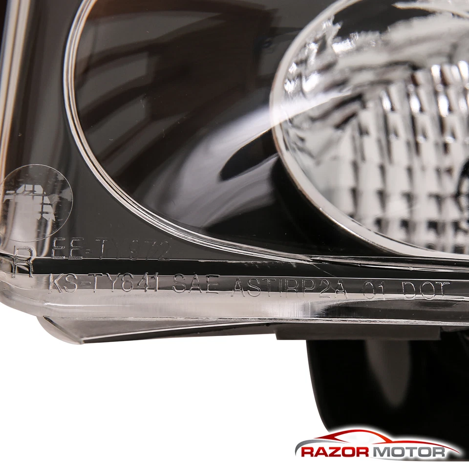 For 2000 2001 2002 2003 2004 2005 Toyota Celica Black Clear Tail Lights Pair - Image 3 of 4