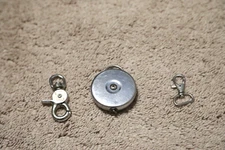 Vintage Original KEY-BAK Retractable Clip Keychain USA West Coast Chain Mfg Co.