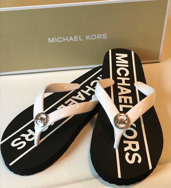 women's mk flip flops