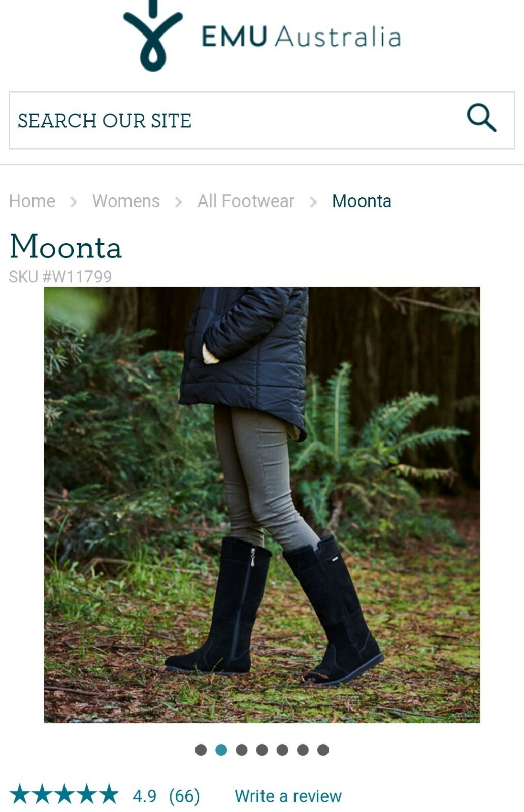 Emu Australia Moonta Black Waterproof 