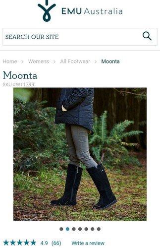 Emu Australia Moonta Black Waterproof 