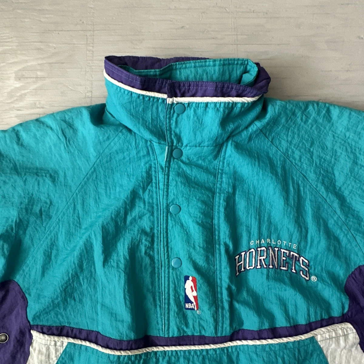 STARTER NBA 1990S CHARLOTTE HORNETS 1/4 ZIP JACKET